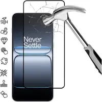 Mtp Products OnePlus Ace 5 Ultra/Nord 5 Full Cover Beskyttelsesglass - 9H - svart kant