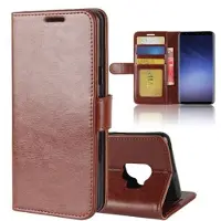 Mtp Products Samsung Galaxy S9 Lommebok-deksel med Magnetisk Lukning - Brun