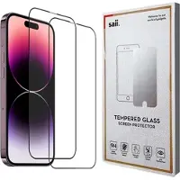 Saii iPhone 15 3D Premium Beskyttelsesglass - 2 Stk.