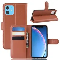 Mtp Products iPhone 11 Lommebok-deksel med Magnetisk Lukning - Brun