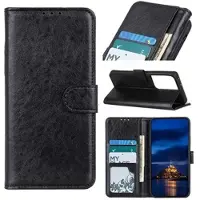 Mtp Products Samsung Galaxy S21 Ultra 5G Lommebok-deksel med Stativ - Svart