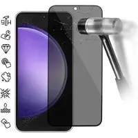 Mtp Products Samsung Galaxy S24 FE Privacy Full Cover Beskyttelsesglass - Svart Kant