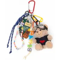 RUE MADAM for woman. 1523 Charm teddy bear keyring (OSFA), Multicolor, Polyester, Polyurethane