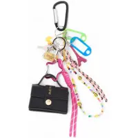 RUE MADAM for woman. 1523 Key ring charm bag (OSFA), Multicolor, Polyester, Polyurethane