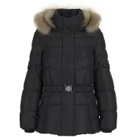 GUESS for woman. W5BL31W2802 Quilted down jacket black (M), Casual, Polyester