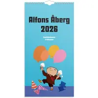 Adlibris Familjekalender 2026 Alfons Åberg 220x430 mm Burde