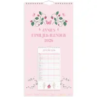 Adlibris Familjekalender 2026 Annies Familj 220x430 mm Burde