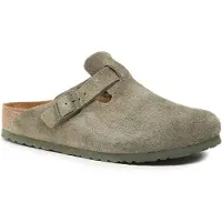 Birkenstock for man. 1024721 Boston Leather Clogs (Regular Fit) green (42), Flat, None, Casual