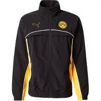 Puma Borussia Dortmund FtblStatement Cellerator Jacket, Clothing, Black/Yellow Sizzle, S