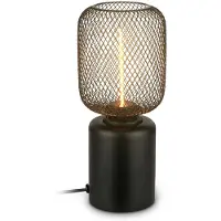 Briloner Bordlampe Rist, svart, høyde 22 cm, metall