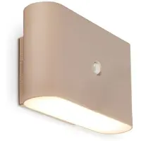 Briloner LED-vegglampe Chat, beige, 16 cm, plast, sensor
