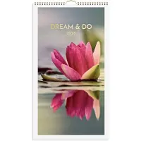 Adlibris Väggkalender 2026 Dream & Do 250x450 mm Burde