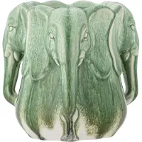 Bloomingville Pontus vase, grønn, steingods