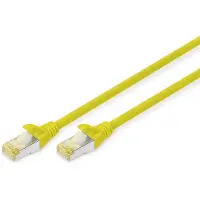 Digitus Professional patch cable - 25 cm - yellow - Gul - 0.25 meter