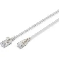 Digitus patch cable - 30 cm - grey - Grå - 0.3 meter