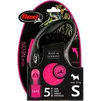 Flexi New Neon S Tape 5 m (black/neon pink)