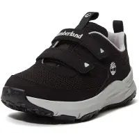 Timberland for boy. TB0A6E1AEK91 Leather shoes with velcro fastening Motion Access black (23), Flat, Casual, children's fashion