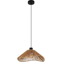 Eglo Hengelampe Lavister, Ø 39 cm, svart/natur, papir