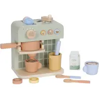 Little Dutch Kaffetrakter - Tre - Grønn - - OneSize - Lekekjøkken