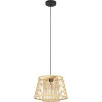 Eglo Hykeham hengelampe, Ø 38 cm, natur, bambus