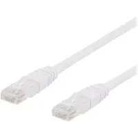 X-SHIELD - Koblingskabel - RJ-45 (hann) til RJ-45 (hann) - 3 m - UTP - CAT 6 - halogenfri, formstøpt - hvit