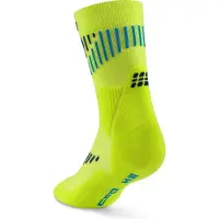 Cep Core Run Merino Socks Mid Cut 3.0, Løpestrømper, Dame, Lime/Blue