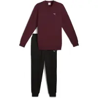 Puma Essentials Elevated Crew Sweat Suit Men, Clothing, Ruby Shimmer, XS