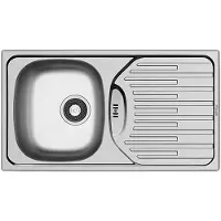 Pyramis Stål Vask 1 Kum Avrenning 78x43.5 Cm