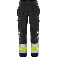 Fristads Green håndverkerbukse kl. 1 2640 GPLU Varselgul/svart C46