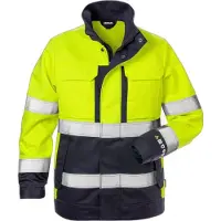 Fristads Jakke flammehemmende 4590 FLAM klasse 3, dame Varselgul/marineblå 3XL