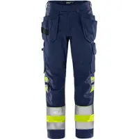 Fristads Green håndverkerbukse kl. 1 2640 GPLU Varselgul/marineblå C152