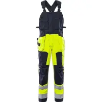 Fristads Smekkebukse Flamestat 1075 ATHS, klasse 2 Varselgul/marineblå C52