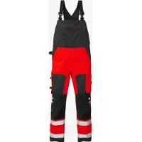 Fristads Smekkebukse 1015 PLU, klasse 2 Varselrød/svart D108