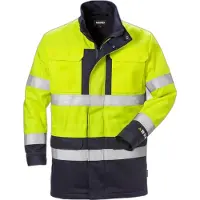 Fristads Vinterparkas Flam kl. 3 4589 FLAM Varselgul/marineblå M