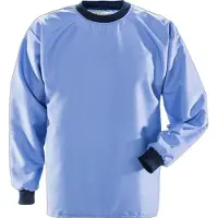 Fristads Langermet T-skjorte renrom 7R014 XA80 Mellomblå 2XL