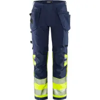 Fristads Håndverkerbukse kl. 1 2643 GSTP Varselgul/marineblå C64