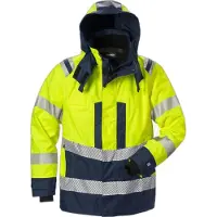 Fristads Skalljakke 4515 GTT klasse 3 Varselgul/marineblå M
