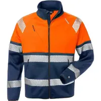 Fristads Softshelljakke 4517 SSL klasse 1 Varseloransje/marineblå 3XL