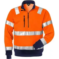 Fristads Sweatshirt varsel kl. 3 728 SHV Varseloransje/marineblå 3XL