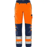 Fristads Green bukse varsel dame kl. 2 2642 GPLU Varseloransje/marineblå 42