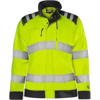 Fristads Green jakke varsel dame kl. 3 4068 GPLU Varselgul/svart 3XL