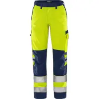Fristads Green bukse varsel dame kl. 2 2642 GPLU Varselgul/marineblå 40