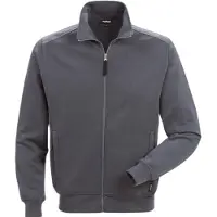 Fristads Sweatshirtjakke 7608 SM Mørkegrå 2XL