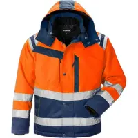 Fristads Vinterjakke 4043 PP, klasse 3 Varseloransje/marineblå 3XL
