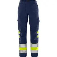 Fristads Green bukse varsel dame kl. 1 2652 GPLU Varselgul/marineblå 36