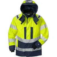 Fristads Skalljakke dame 4518 GTT Varselgul/marineblå S