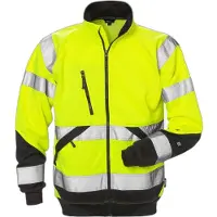 Fristads Sweatshirtjakke 7426 SHV, klasse 3 Varselgul/svart 4XL