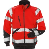 Fristads Sweatshirtjakke 7426 SHV, klasse 3 Varselrød/svart 2XL