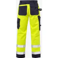 Fristads Håndverkerbukse flammehemmende 2584 FLAM, klasse 2 Varselgul/marineblå C154