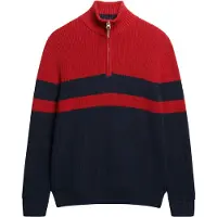 Superdry Cotton Classics Stripe Henley Genser Med Halv Glidelås